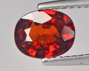 Natural Orange Spessartite Garnet | Garnet Oval | Natural Garnet | Gemstone Garnet | 1.25 Cts for Ring | Perfect Jewlry | Free Shipping