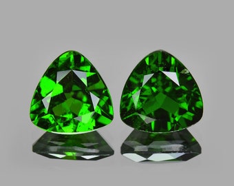 Green Chrome Diopside | Diopside Trillion| Diopside Gem | 1.29Cts  Chrome Green | Free Shipping | Chrome Diopside Natural | Russia Diopside