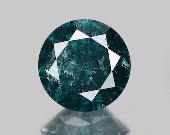 Blue Green Diamond | Round Cut Diamond |Natural Diamond | 0.31 Cts Blue Green Diamond For Ring | Fancy Diamond | Diamond Blue| Free Shipping