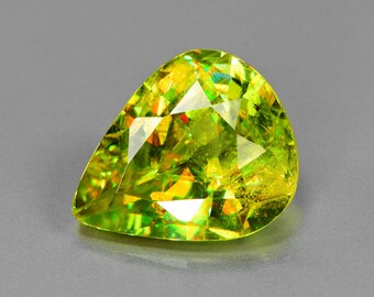 Multicolor  Sphene | Pear Cut Sphene | Natural Sphene | 2.39 Cts Green Sphene For Ring | Fancy Sphene | Perfect Jewelry| Free Shipping