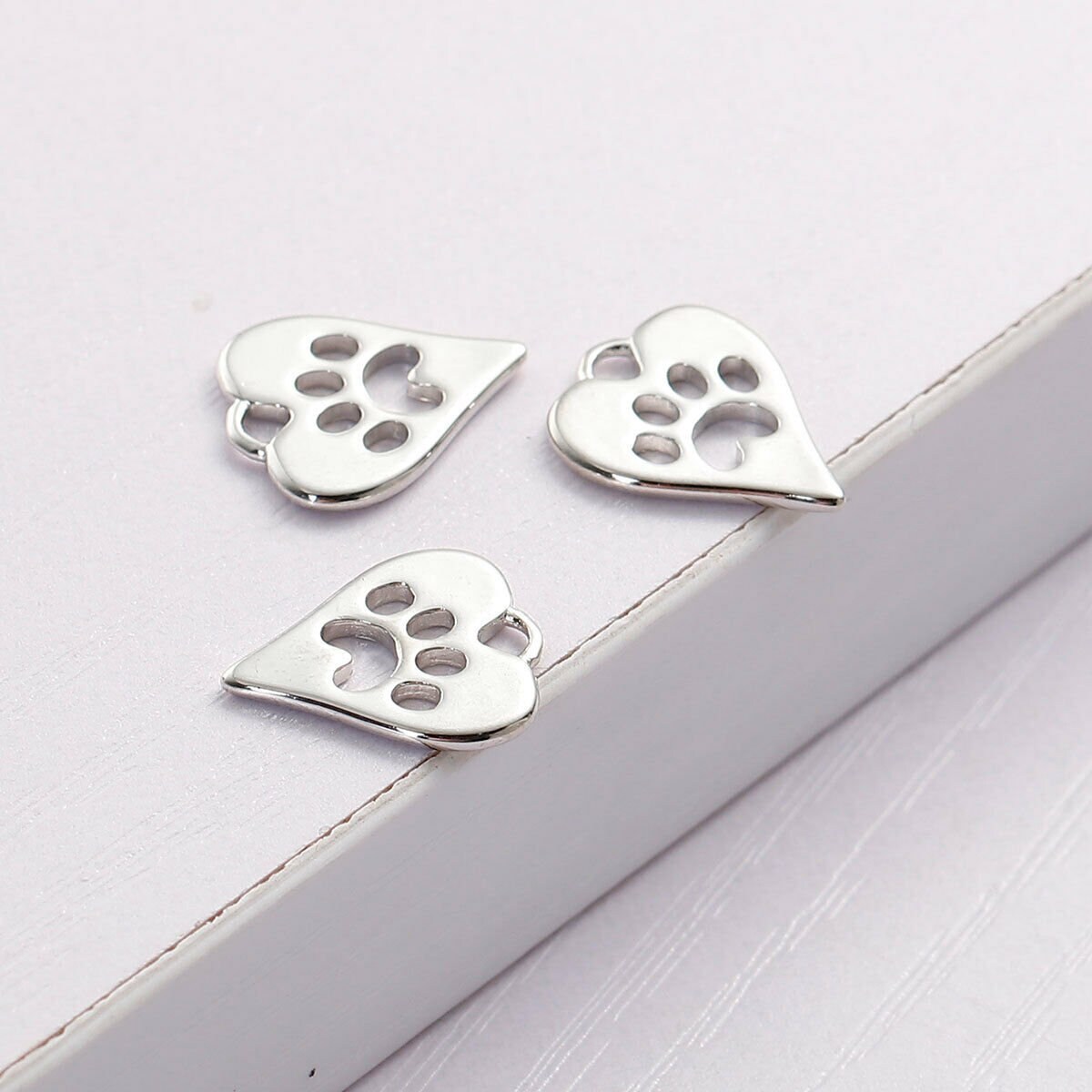 Charms Silber Herz Anhänger Mit Kreuz Beads