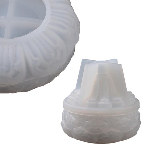 Uonlytech 2-teilige Silikonform Für Lotus-Kerzenhalter – DIY Harzformen Für Teelichter & Deko