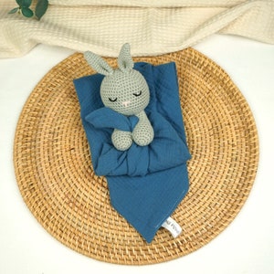 Gray bunny comforter Dunkelblau