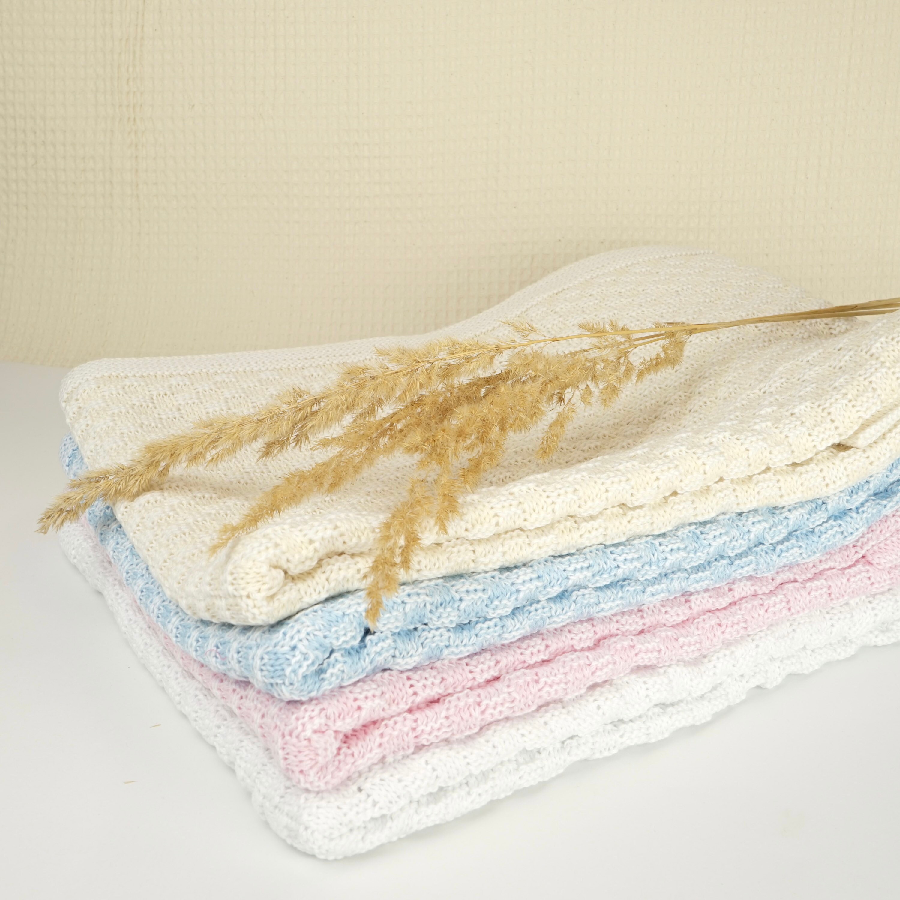 Newborn Knitted Blanket Personalized Etsy