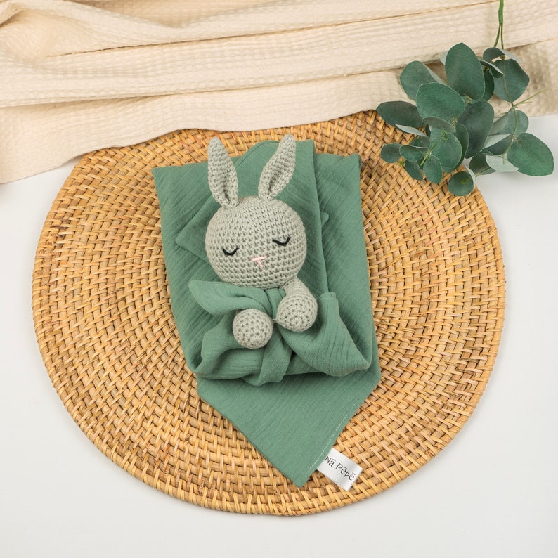 Gray bunny comforter Altgrün