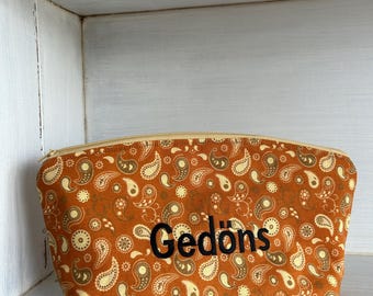 Neceser, neceser de maquillaje bordado, bolso bordado, neceser bordado, adornos