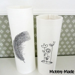 Fabric flower vase, vase with embroidery, decoration for flowers