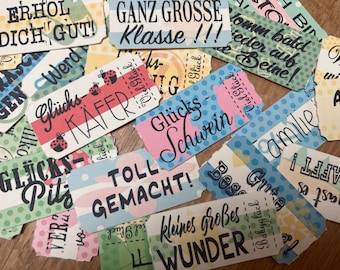 BUNTE MISCHUNG Tickets * Wertmarken * Abreißmarken * Abreißtickets (7x6 Tickets) verschiedene gemischt