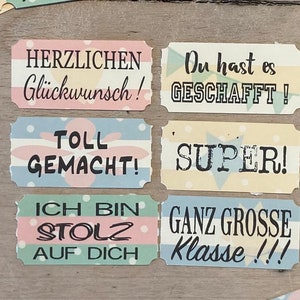 GLÜCKWUNSCH Tickets I Wertmarken Abreißmarken I Abreißtickets (7x6 Tickets)