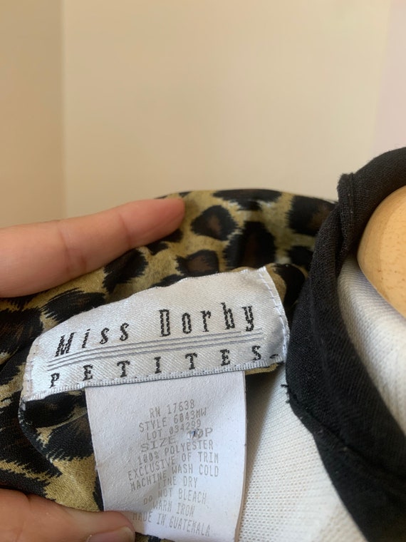 Leopard print 90’s button down - image 3