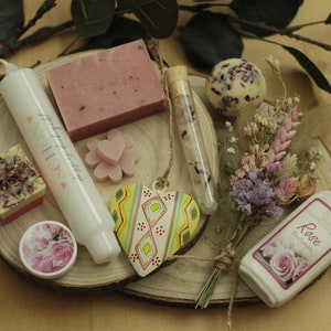 Geschenkbox, Geschenk Box für Frauen, Wellness Geschenk, Geburtstagsgeschenk , Self care Box, Weihnachtsgeschenk für Mütter, Box Rose, Bild 7