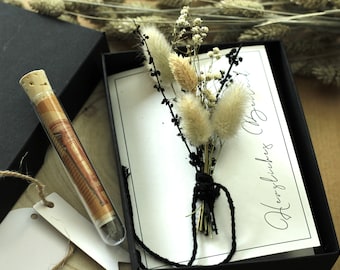 Trauerbox, Zur Anteilnahme, herzliches Beileid, Trauer Box, In Gedenken, Trockenblumen, Trauergeschenk