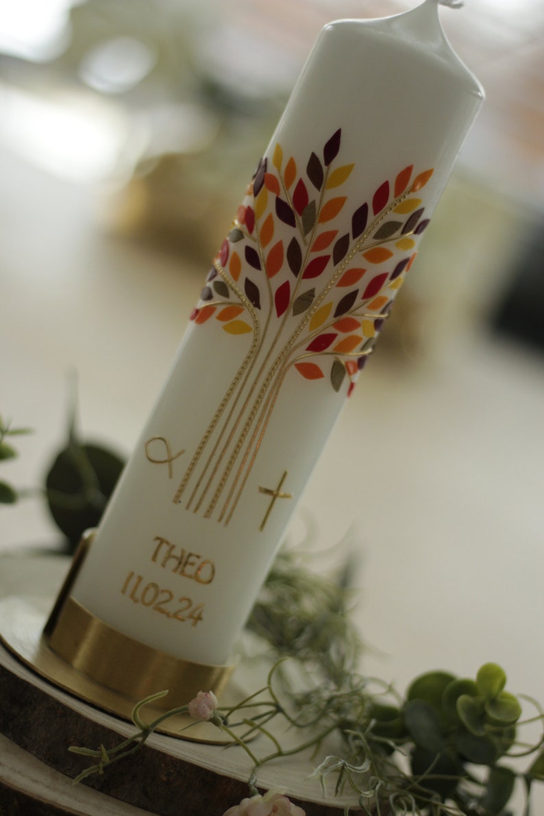 Baptismal candle tree of life, baptismal candle tree image 3