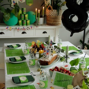 Partybox, Fußballparty Box, Geburtstagsbox Fußball, Fußballgeburtstag, Geburtstagsdeko Jungen, Fußballdeko