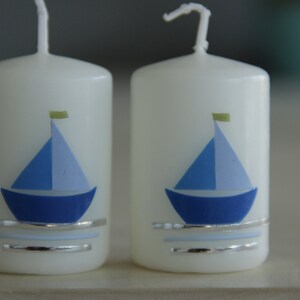 Baptismal candle boat, baptismal candle girl image 2