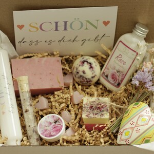 Geschenkbox, Geschenk Box für Frauen, Wellness Geschenk, Geburtstagsgeschenk , Self care Box, Weihnachtsgeschenk für Mütter, Box Rose, Bild 3