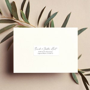 Guest Address Labels, Recipient Addressing, Envelope Address Template, 1&quot; x 2 5/8&quot; Avery Address Labels, Modern, Wedding, Minimalist