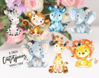 stuffed animal centerpieces for baby shower
