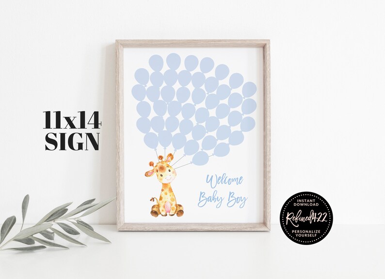 Baby Boy Giraffe Balloon Guest Book Boy Signature Guestbook Etsy Baby Boy Giraffe Balloon Guest Book Boy Signature Guestbook Etsy