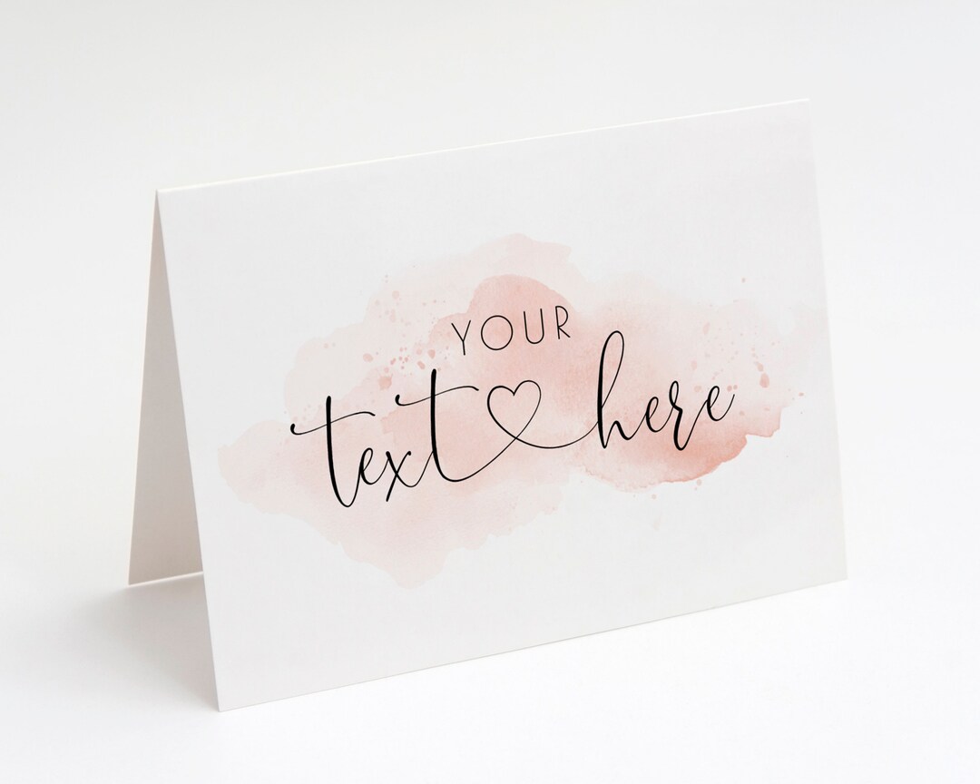 Pink Card Labels Food Label Card Foldable Placement Card Blush Pink - Etsy Hong Kong