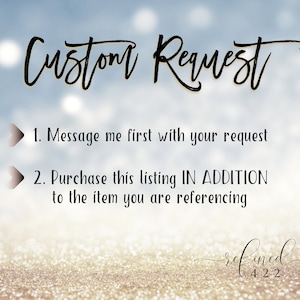 Custom Order Request