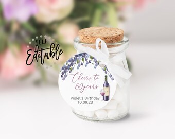 150 Etichette Per Bicchieri Di Vino - Carta Floreale, Diametro 7cm, Per Feste E Eventi - Foto 3