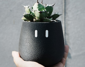 Tiny EMOO_Indoor planter/Succulent Pot/Caudex Pot/3D Printed/Eco-Friendly Material