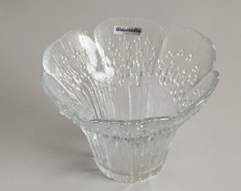 Glass bowl vase Heinä series Lasisepät glass vase candle holder tea light holder glass skandi glass bowl Lasisepat mid century modern scandi glass