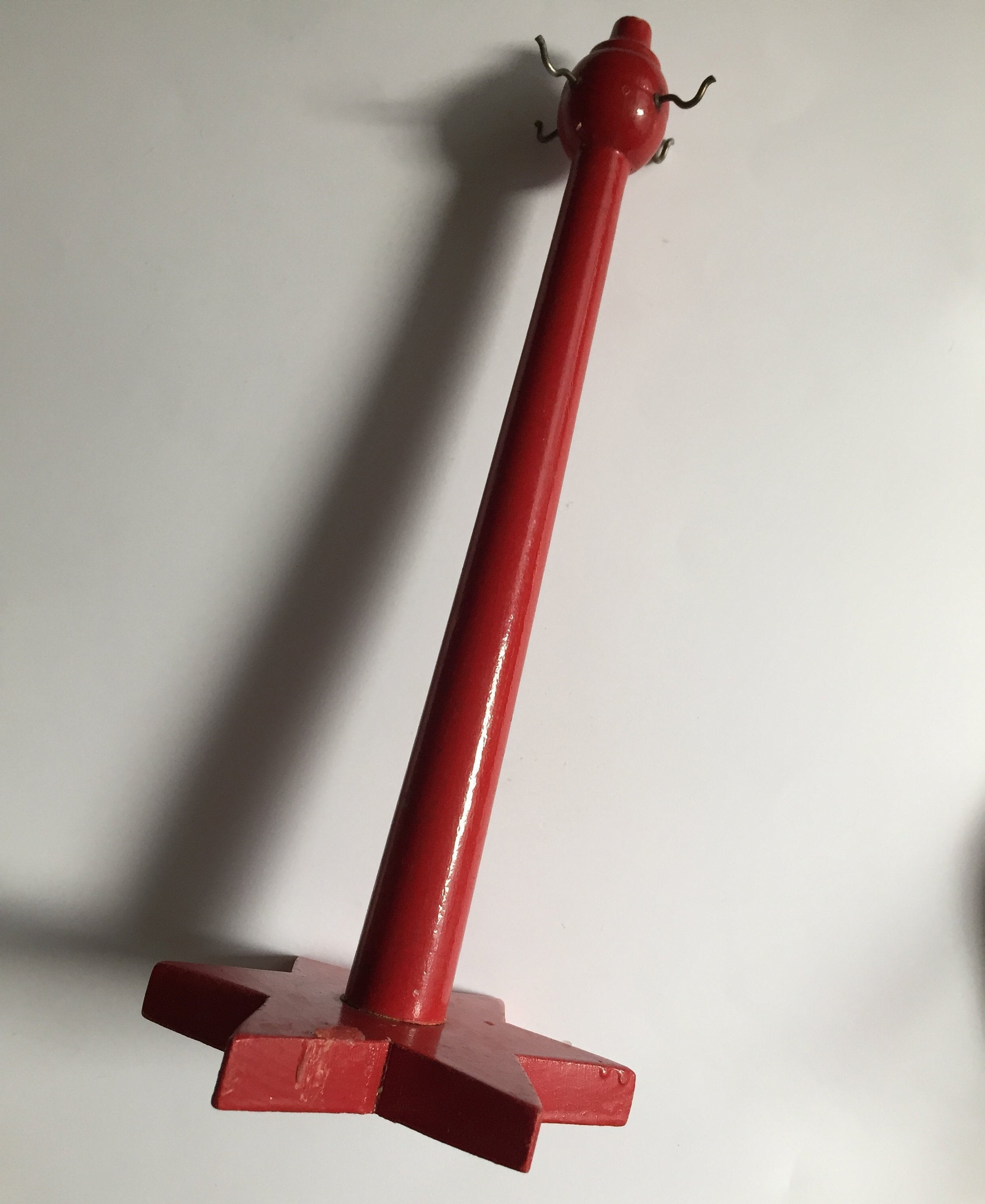 Kranzständer Adventskranzständer Holz rot Adventskranzhalter Holzständer Vintage Advent Weihnachten Christmas danske hygge scandi Ostern