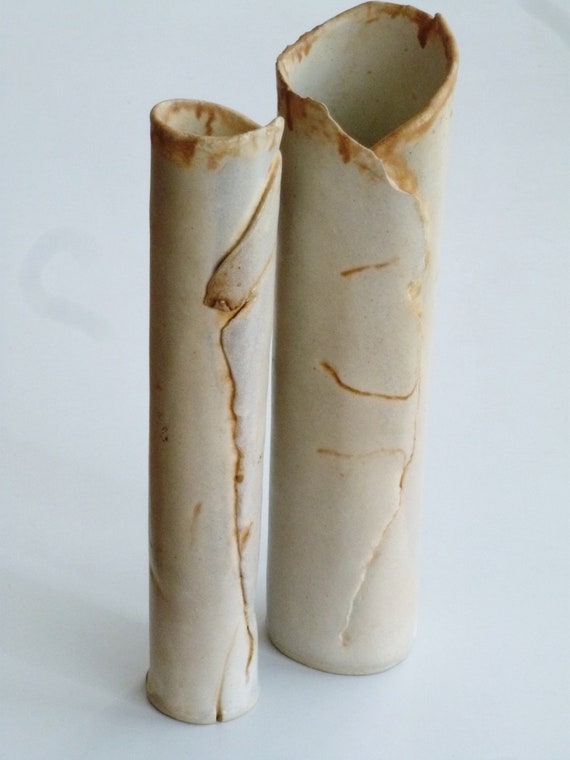 2 Cool Vases Ceramic Vases Danske Studio Ceramic Skandi Danish Etsy
