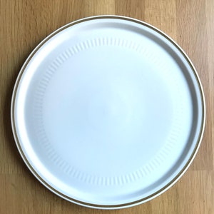 Scherzer vintage taartbord serveerbord presentatiebord taartbord serveerbord gouden rand reliëfdecoratie midden eeuw modern