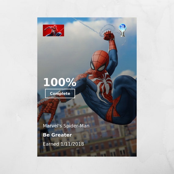 Spider-Man :- Be Greater Trophy 