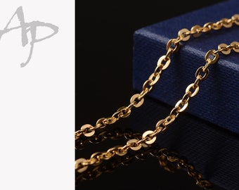 Verschluss TOP #9073 dunkelgold 10mm Erbskette Gliederkette 40cm Endloskette o