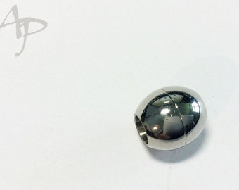 3 MAGNET VERSCHLUSS POMPON MESSING VERSCHLÜSSE VERBINDER 22mm SILBER BEST M135