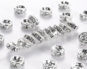 #9370 Grey 6mm Glasschliffperlen 99St