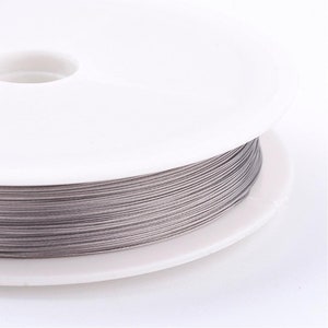 Edelstahl Draht Nylon beschichtet Tiger Tail Wire 0,3mm 0,38mm 0,45mm 0,6mm 0.3 50m 5338