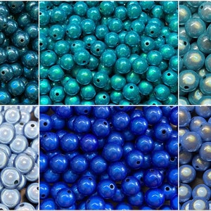 14mm 16St. Miracle Beads Magic Perlen Wunderperlen 3D Effekt Ilumination Fädelloch 2mm imagen 1