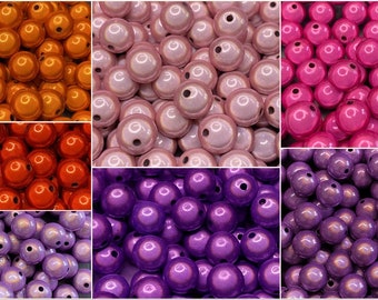 14mm 16St. Miracle Beads Magic Perlen Wunderperlen 3D Effekt Ilumination Fädelloch 2mm