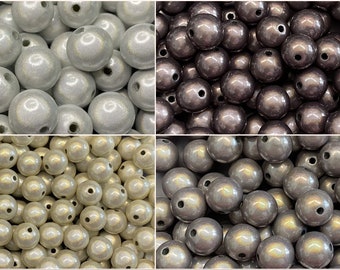 14mm 16St. Miracle Beads Magic Perlen Wunderperlen 3D Effekt Ilumination Fädelloch 2mm
