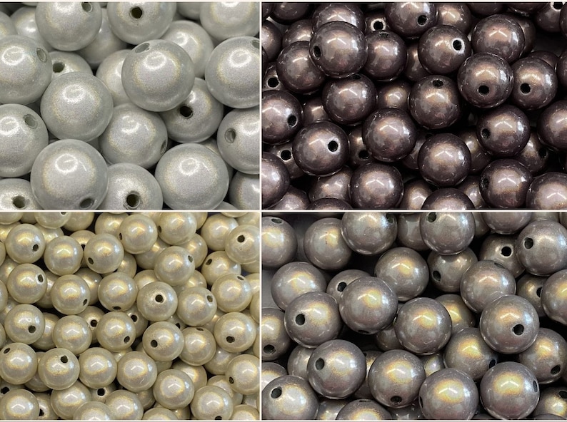 14mm 16St. Miracle Beads Magic Perlen Wunderperlen 3D Effekt Ilumination Fädelloch 2mm afbeelding 1