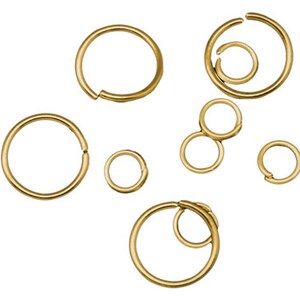 4-14mm Biegeringe Biegeringe Spaltringe JumpRings gold rose div. Größen 8199 goldmix