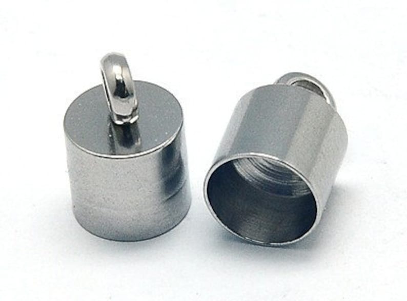 2mm-10mm Edelstahl Endkappen 2-10Stück verschiedene Modelle 6013 8mm