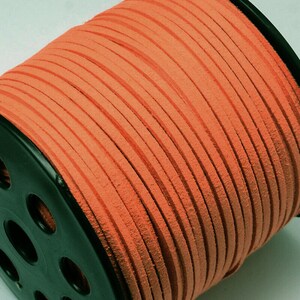 3m Velourband 3x1,4mm rot pink orange lila Bild 7