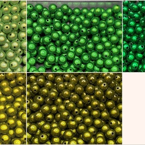 10mm 22St. Miracle Beads Magic Perlen Wunderperlen 3D Effekt Ilumination Fädelloch 2mm image 1