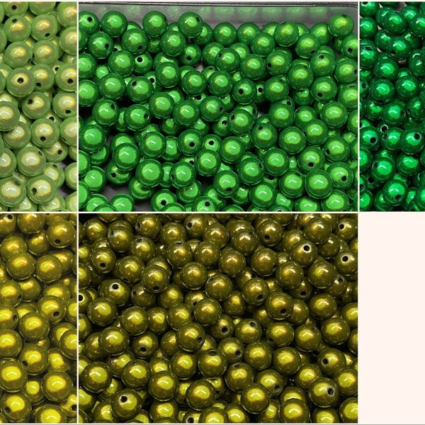 10mm 22St. Miracle Beads Magic Perlen Wunderperlen 3D Effekt Ilumination Fädelloch 2mm