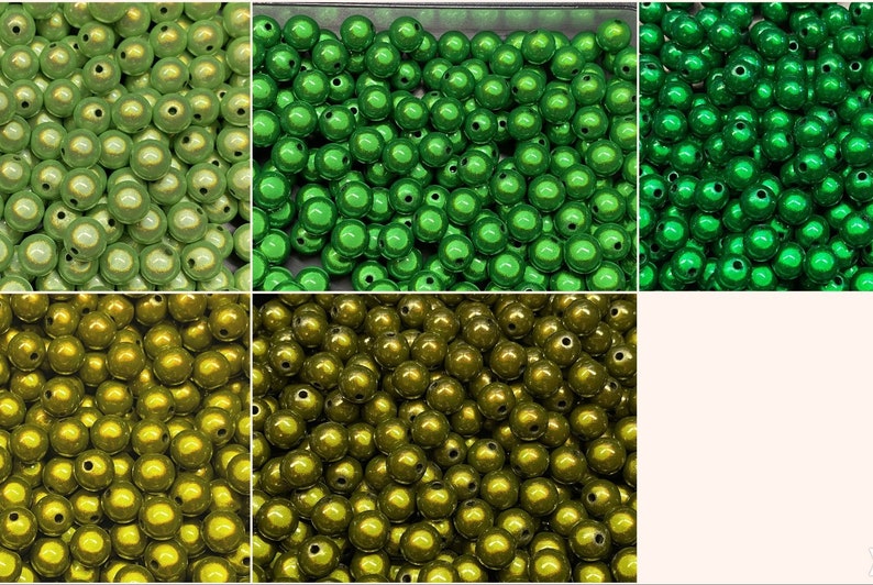 10mm 22St. Miracle Beads Magic Perlen Wunderperlen 3D Effekt Ilumination Fädelloch 2mm image 1