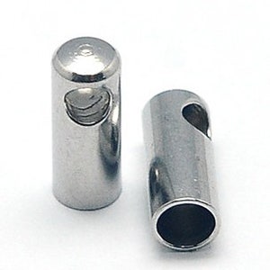 2mm-10mm Edelstahl Endkappen 2-10Stück verschiedene Modelle 6001 2mm