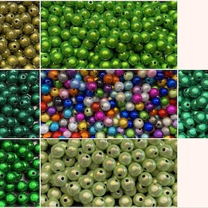 8mm 30St. Miracle Beads Magic Beads Wunderperlen 3D Effekt Ilumination Fädell.2