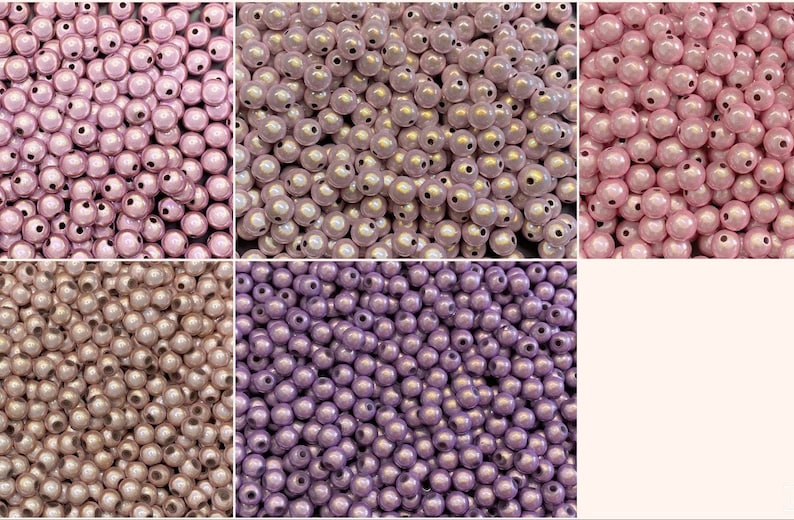 6mm 40St. Miracle Beads Magic Beads Wunderperlen 3D Effekt Ilumination Fädell. 1 afbeelding 1