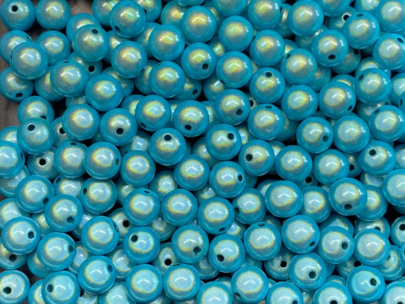 10mm 22St. Miracle Beads Magic Perlen Wunderperlen 3D Effekt Ilumination Fädelloch 2mm image 2